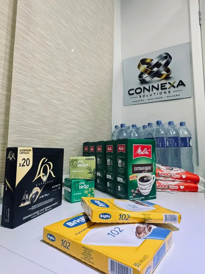 Produtos de copa e café da Connexa